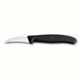 Cuchillo pelador Victorinox con hoja curva de 6cm y mango negro