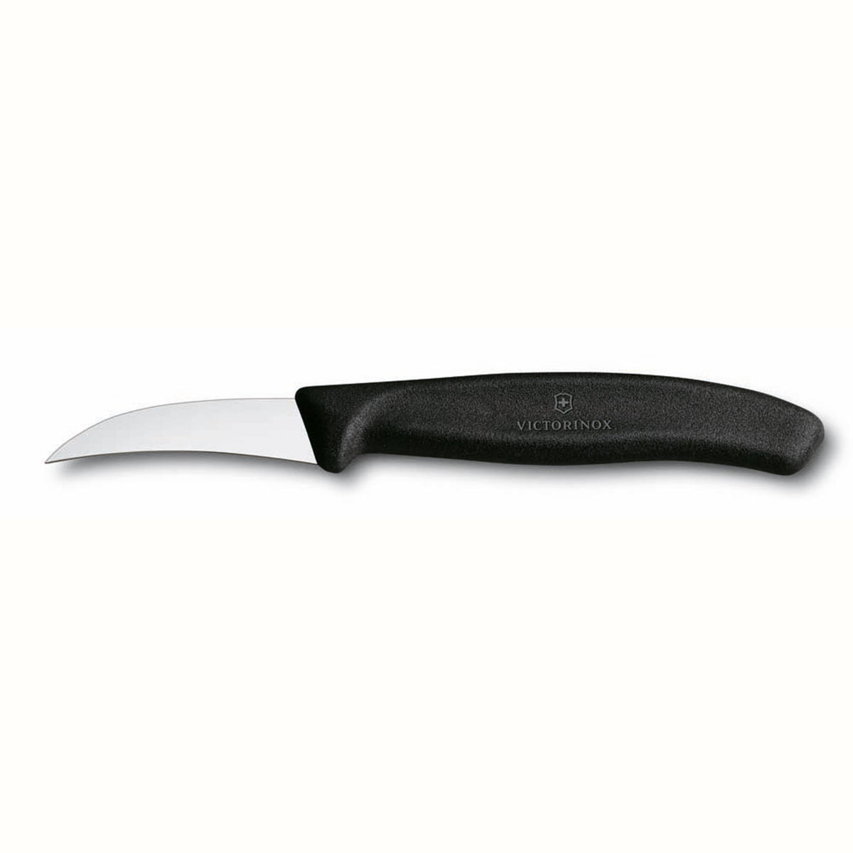 Cuchillo pelador Victorinox con hoja curva de 6cm y mango negro