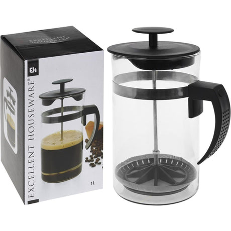 Excelente menaje para el hogar cafetera de cristal de 1 litro para 8 tazas ã˜10x20cm