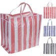 Soluciones de almacenamiento bolsa de compras shopper stripe 55x50x30cm colores surtidos
