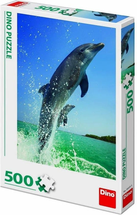 Dinotoys dino puzzle - delfines - 500 piezas