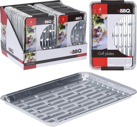 Excelentes platos para parrilla para el hogar 24x16x1,5 cm juego de 4 piezas