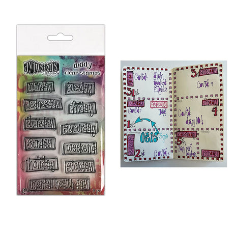 Ranger ink ranger • dylusions diddy clear stamps ¡oh, qué día!