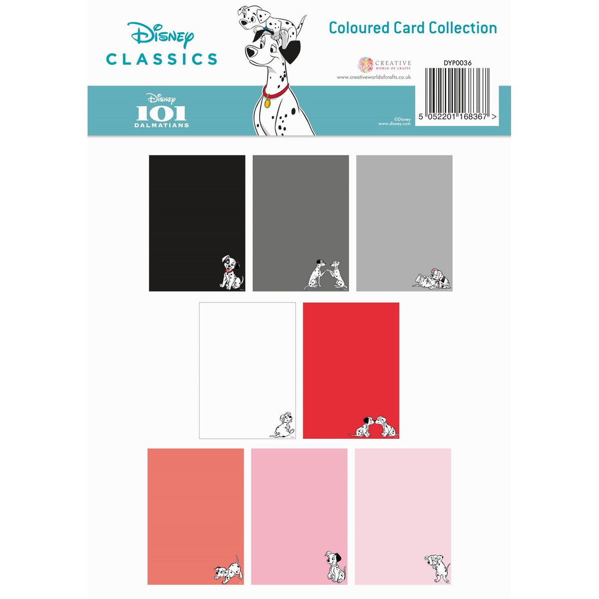 Expresiones creativas • Pack de cartas de colores 101 dálmatas