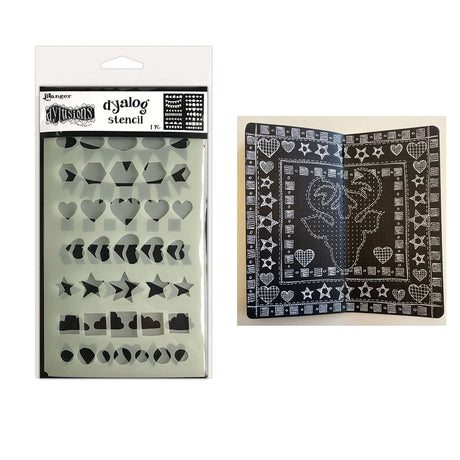 Ranger ink ranger • plantilla dylusions dyalog bordearlo de nuevo