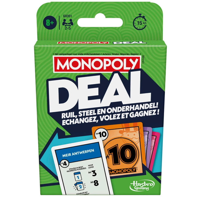Juego de cartas Hasbro Monopoly Deal - Edición holandesa