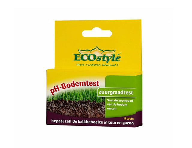 Prueba de suelo Ecostyle - prueba de acidez de pH - 8 piezas