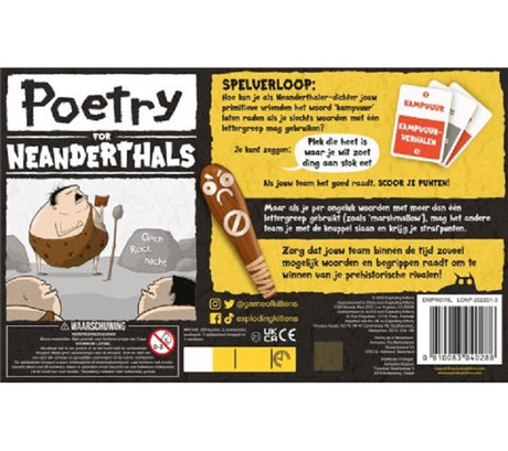Poesía de gatitos explosivos para neandertales - juego de cartas holandés
