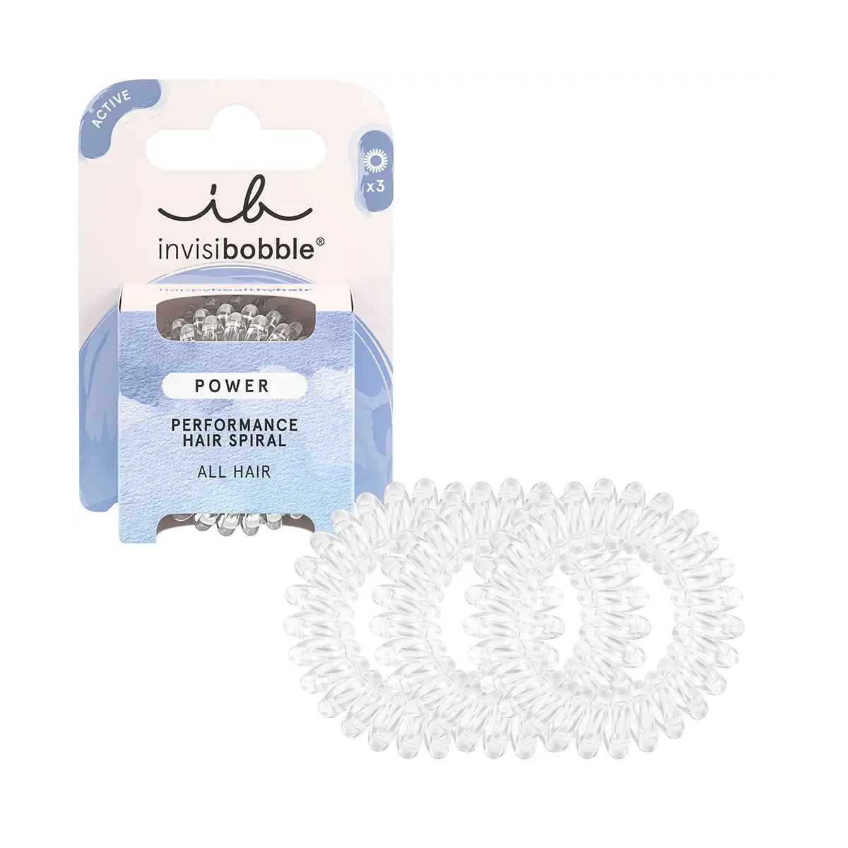 Invisibobble power cristalino 3 piezas