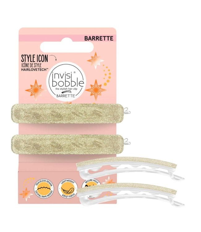 Pasador Invisibobble tiempo para brillar con brillo 2 piezas.