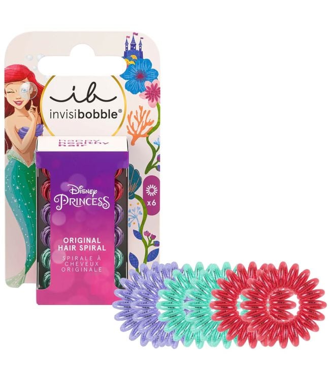 Invisibobble infantil princesas disney originales ariel 6uds.