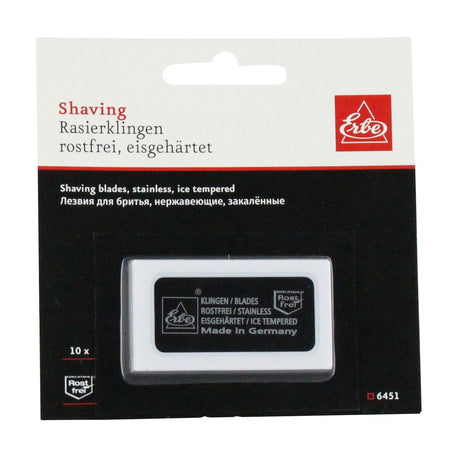 Hojas de afeitar Erbe solingen 10uds. (recarga) (erbe96451)