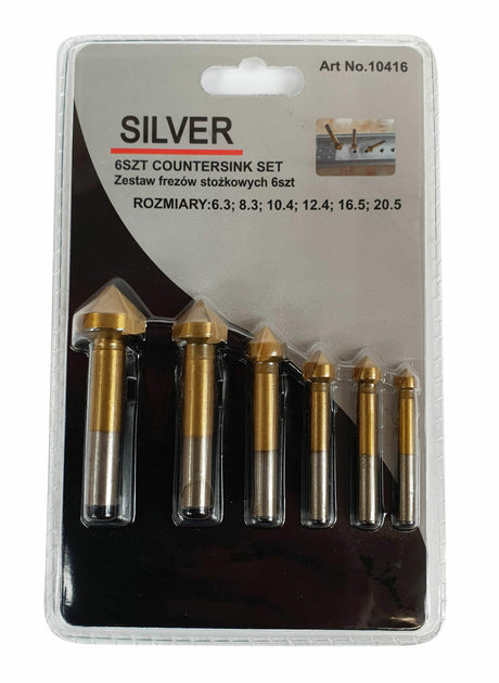Silver conische dimmerset 6cz. 6,3-20,5
