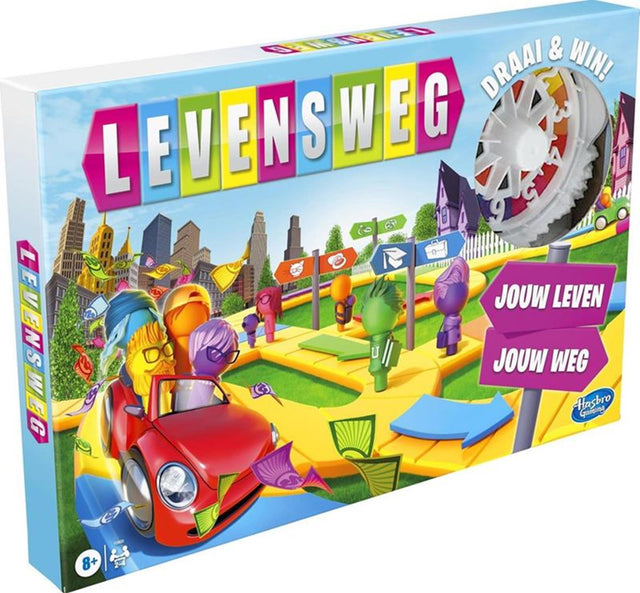 Hasbro Path of Life - Juego de mesa familiar para 2 a 4 jugadores - Juego de interior para niños a partir de 8 años - Palos en 6 colores