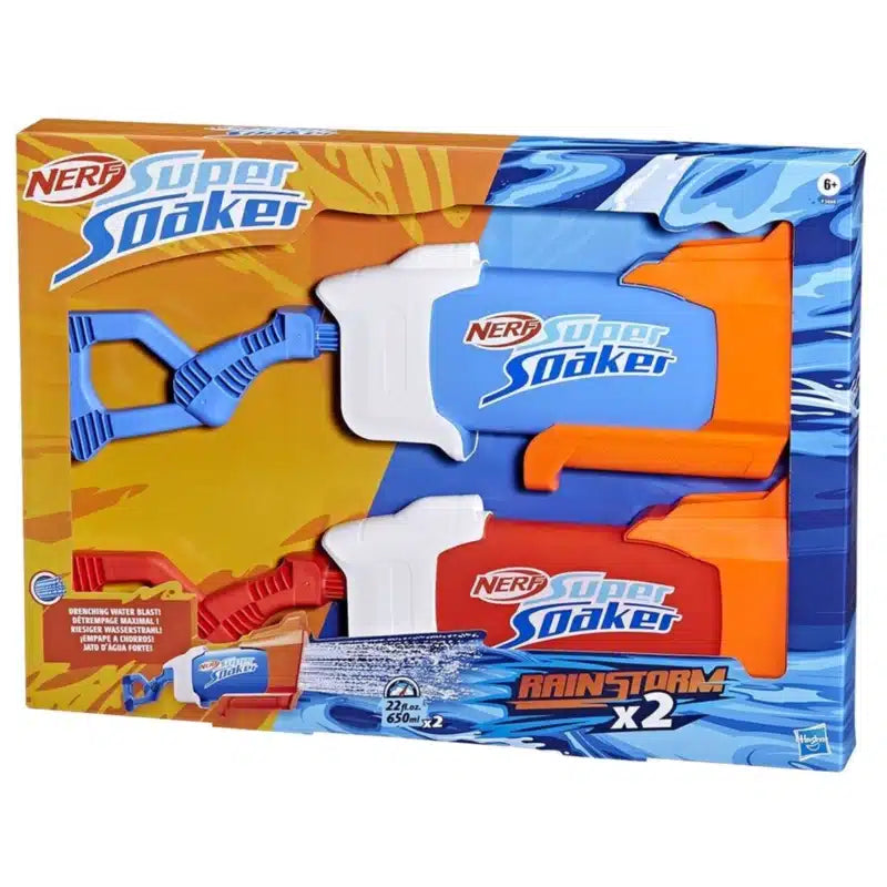 Hasbro nerf super remojo tormenta de lluvia paquete de 2