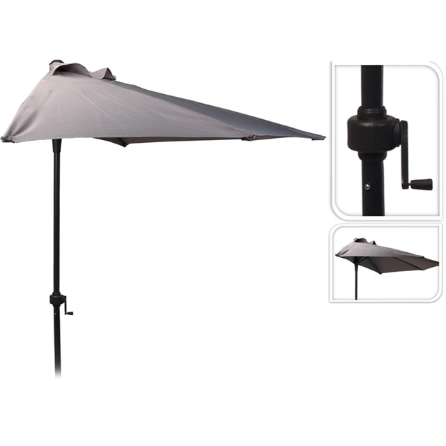 Sombrilla de jardín Pro semicircular ø250cm