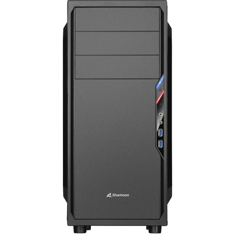 Carcasa de torre midi Sharkoon vs4-v (negro | 2x USB-A)