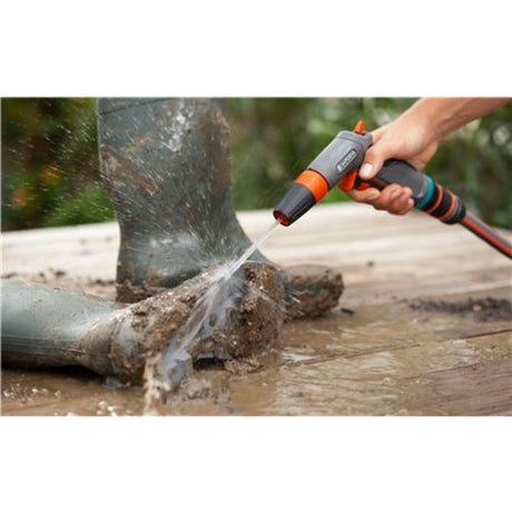 Pistola rociadora Gardena Comfort Cleaning Gun (gris naranja, 18303-20)