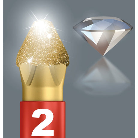 Wera bit-check diamante - juego de puntas - 12 piezas