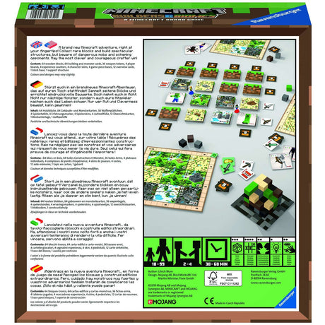 Juego de mesa Ravensburger Minecraft Builders Biomes (multilingüe, 2 - 4 jugadores, 30 - 60 minutos, a partir de 10 años)