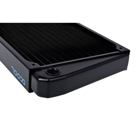 Radiador Alphacool nexxxos st30 de cobre completo x-flow de 420 mm (negro)