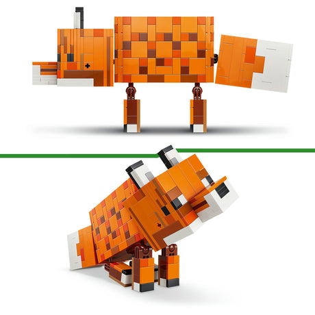 Lego minecraft el zorro decoración infantil y juguetes de animales para niños - 21588