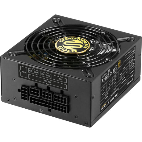 Sharkoon silentstorm sfx 500 gold fuente de alimentación modular de 500 vatios (negro, 2x pcie)