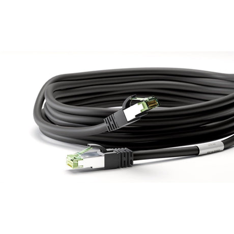 Cable de conexión Goobay cat.8.1 s ftp (negro, 0,25 metros)