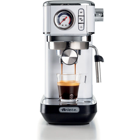 Cafetera espresso Ariete moderna espresso slim 1381 14 (blanca)
