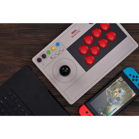 Mando arcade stick 8bitdo (gris)