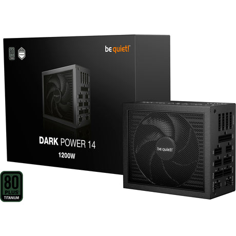 ¡Tranquilizarse! fuente de alimentación modular dark power 14 de 1200 vatios (negro, 2x 12v-2x6, 4x pcie)