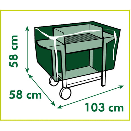 Funda protectora Nature para barbacoa de carbón (gris)