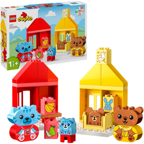 Lego duplo - hábitos diarios - juguetes de construcción para comer y dormir (10414)