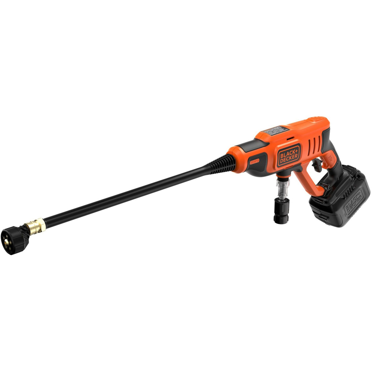 Hidrolimpiadora black+decker bcpc18d1-qw 18v (naranja negra, batería 18v 2.0ah y cargador incluidos)