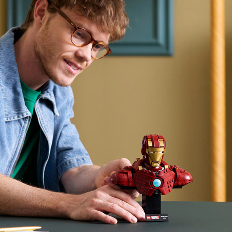 Lego superhéroes maravilla 76327 iron man mk4 busto