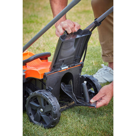 Cortacésped black+decker bcmw3318l2-qw 2x 18v (naranja negro, 2x baterías 18v 2.5ah y cargador incluidos)