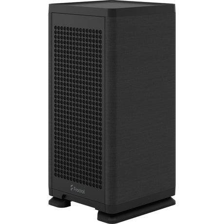 Carcasa minitorre negra con diseño fractal (negro | 2x USB-A | 1x USB-C)