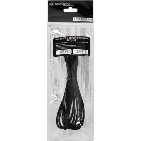 Cable de extensión Silverstone sst-pp07-pcib (negro, 25 centímetros, pp07-pcib)