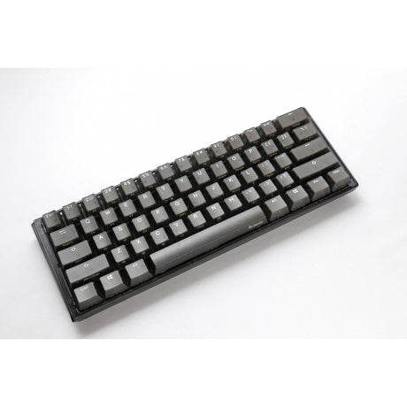 Teclado mecánico Ducky one 3 mini aura rgb (negro, diseño estadounidense (qwerty), marrón cereza mx, 60%, doble disparo abs, intercambio en caliente)