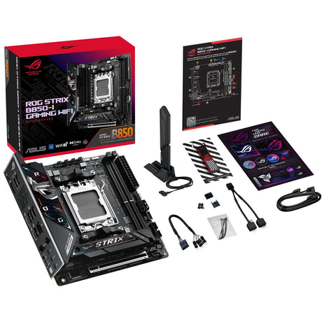 Placa base Asus ROG Strix B850-I Gaming Wi-Fi Socket AM5 (2.5GB-LAN, Wi-Fi 7, BT, Sonido, Mini-ITX)
