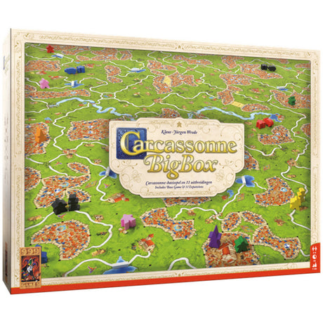 999games 999 games carcassonne - big box 4 bordspel (nederlands, 2 - 6 spelers, 45 minuten, vanaf 7 jaar)