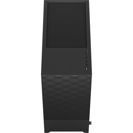 Carcasa de torre midi pop air con diseño fractal (negro | 2x USB-A | vidrio templado)