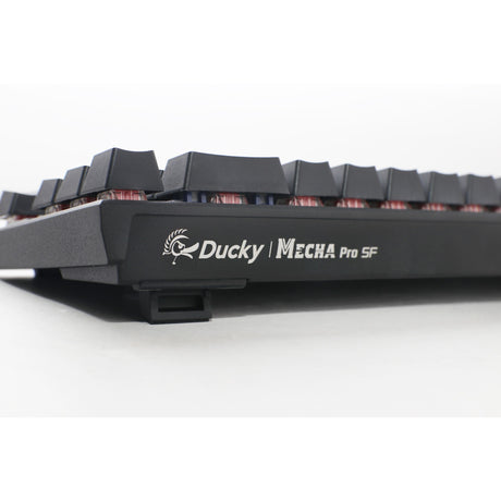 Teclado mecánico ducky mecha pro sf rgb (negro, diseño estadounidense (qwerty), cherry mx speed silver, 65%, leds rgb, pbt de doble disparo)