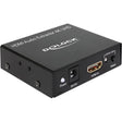 Delock Adaptador 4K de extractor de audio HDMI (negro)
