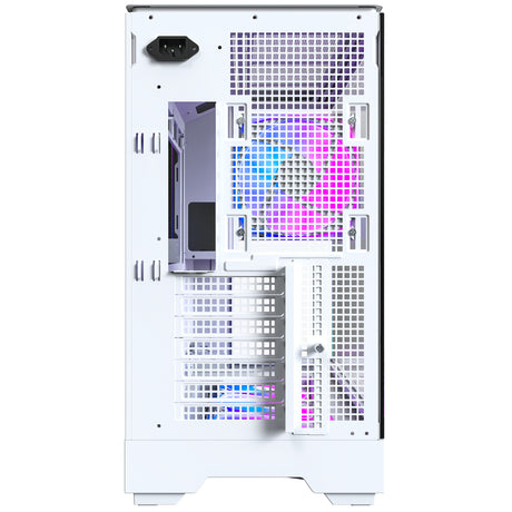 Carcasa torre midi montech king 45 pro (blanca | 2x USB-A | 1x USB-C | RGB | ventana)
