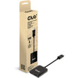 Club 3D Multi Stream Transport Hub DisplayPort 1.4 a 2x HDMI Dual Monitor 4K60Hz Adaptador (Negro)