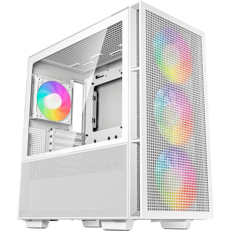 Carcasa Deepcool CH560 MIDI Tower (blanca | 1x USB-A | 1x USB-C | RGB | vidrio templado)