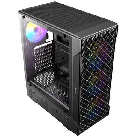 Carcasa torre midi Antec vx320 argb (negro | 3x usb-a | vidrio templado)