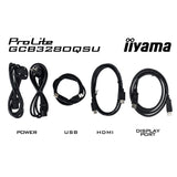 Iiyama G-Master Red Eagle GCB3280QSU-B2 Monitor gaming curvo de 31,5 (negro, 2x HDMI, display port, 2x USB-A, USB-B, 180 Hz)
