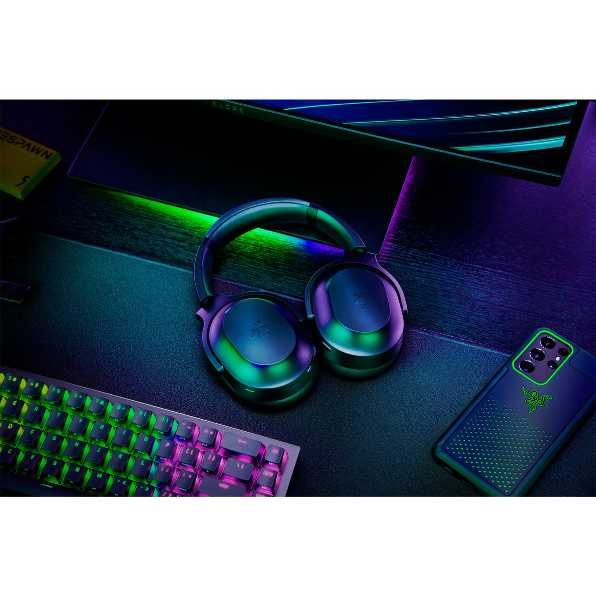 Auriculares supraaurales para juegos Razer barracuda pro (negro, dongle USB, Bluetooth)